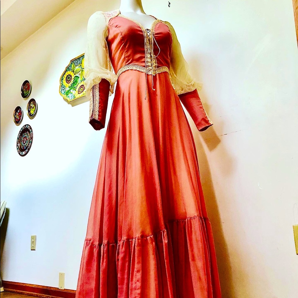 VINTAGE 70s GUNNE SAX BLACK LABEL ‘PRINCESS DREAM DRESS’ size 9